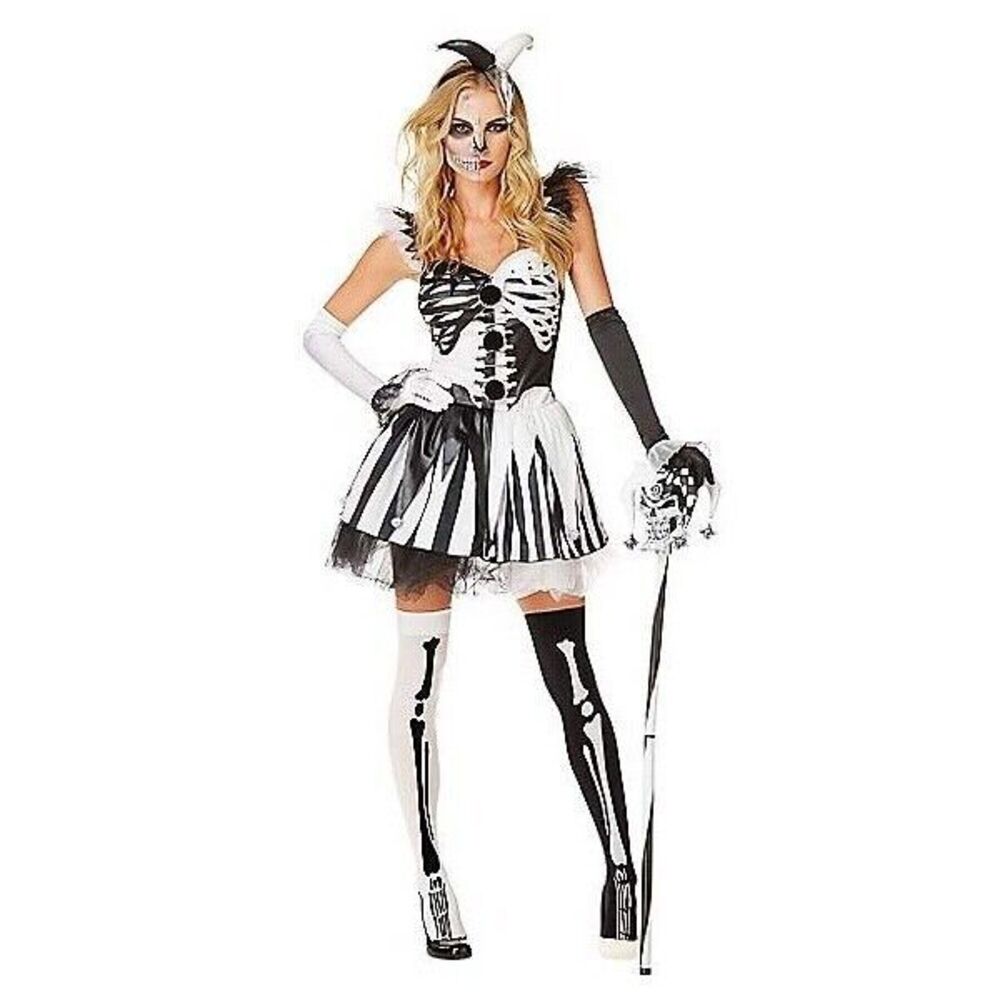 Skelequin Costume Women's Size XL Spirit Halloween